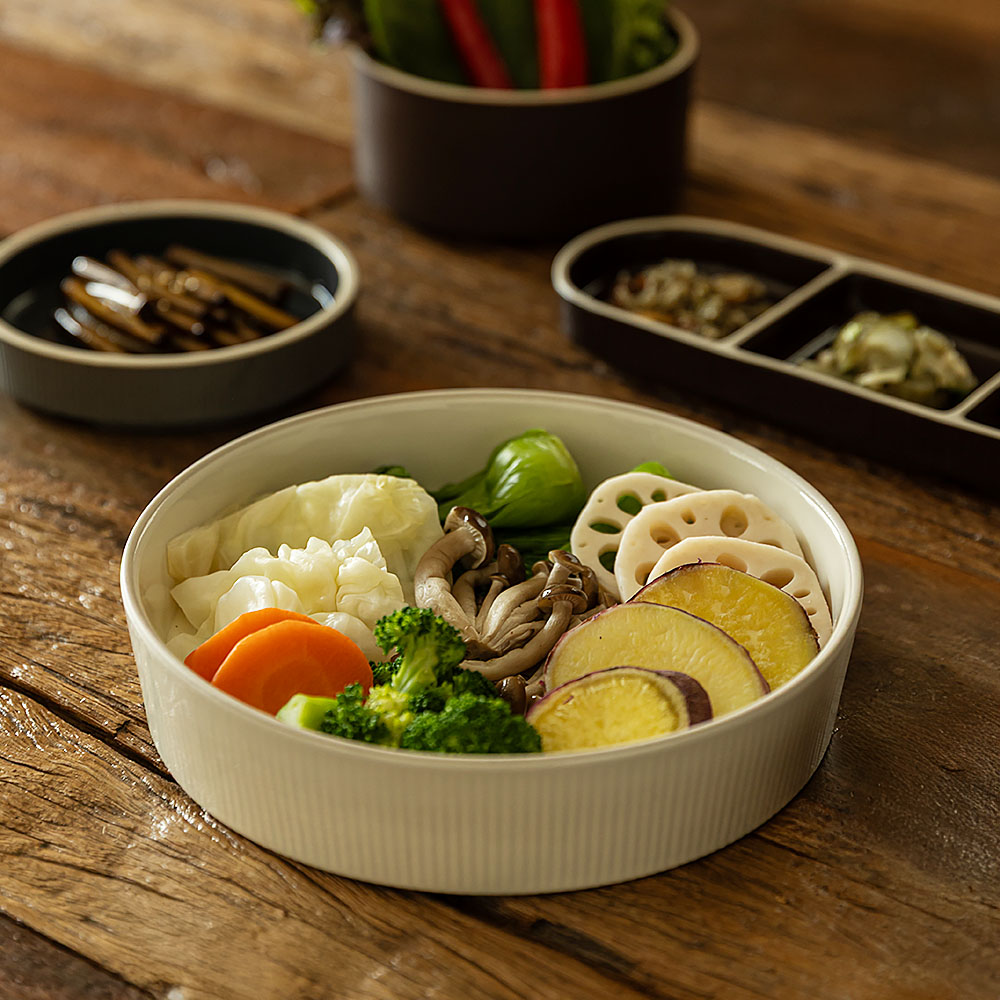 윤도자기 차곡 국산 샐러드볼 파스타접시 제품 이미지