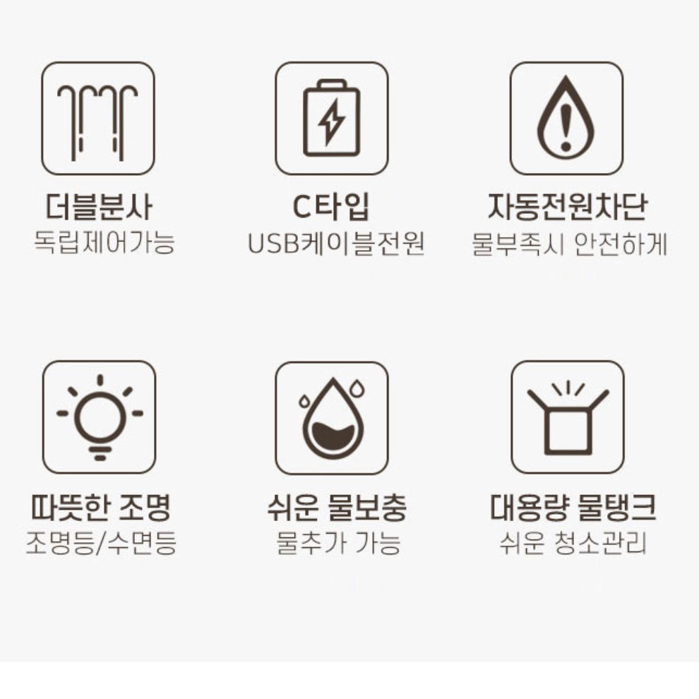 탁상용가습기 탁상 간이 사무실가습기 고양이 강아지 책상가습기 이미지 3