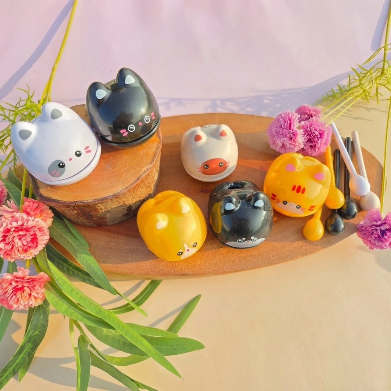 깜냥 동물 미니 목탁 고양이 스트레스 해소 불교 굿즈 박람회 용품 심신안정 - 상세 이미지 4