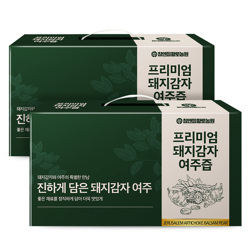 [국산 100%] 참앤들황토농원 프리미엄 국내산 돼지감자즙 여주즙 30포, 2개 제품 이미지