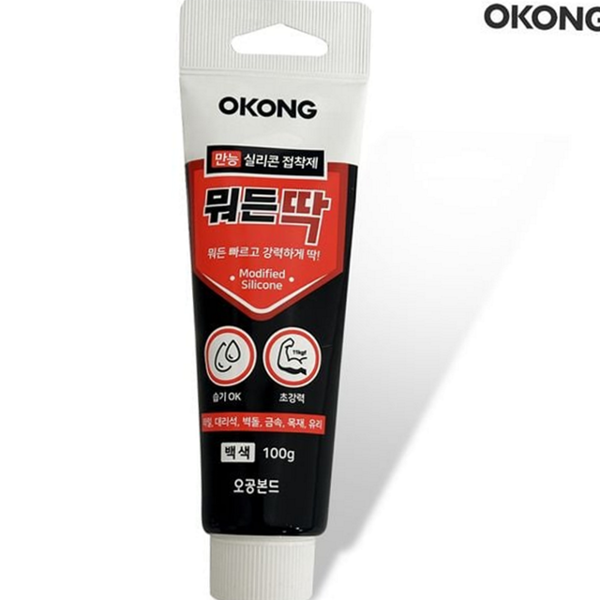 초강력 만능 실리콘 접착제 다목적 다용도 실리콘 접착제 100g 백색 - 상품 이미지
