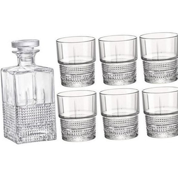 고급 위스키 유리 잔 세트 투명 유리 위스키 잔 언더락