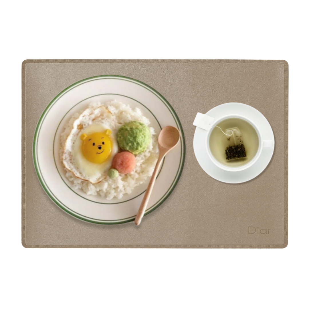 디아르 방수 가죽 세라믹 식탁 테이블 매트 깔개 패드 라이트골드, 1세대 45x32cm 대표 이미지