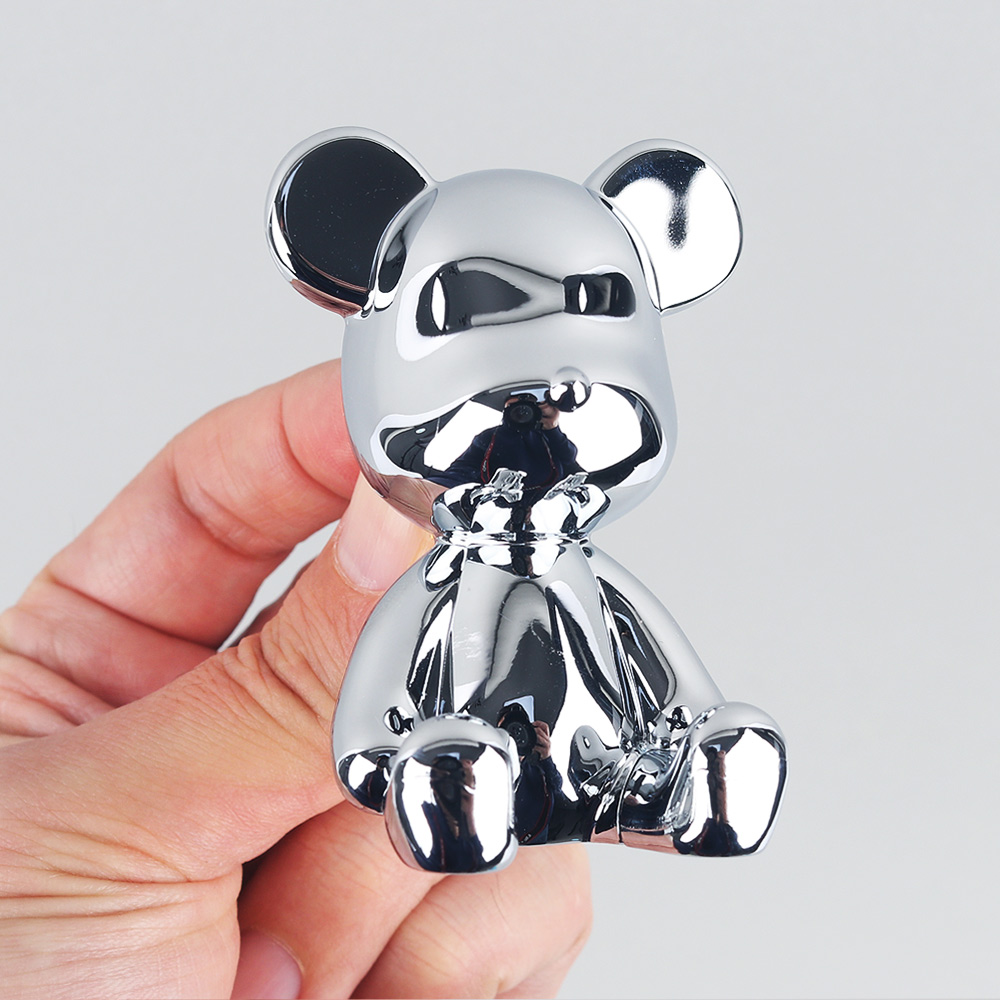 고급 차량용 방향제 베어브릭 곰돌이 송풍구 디퓨저 석고 화이트 블랙체리