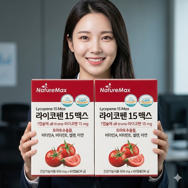 토마토추출물 라이코펜 15맥스,2개 - 상품 이미지