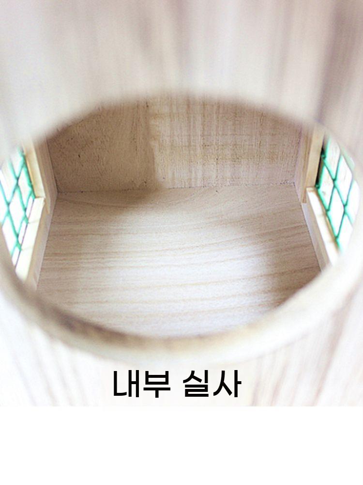 야외 새둥지 기둥걸이 원목 새장 정원 내츄럴 꾸미기 새집 - 상세 이미지 4