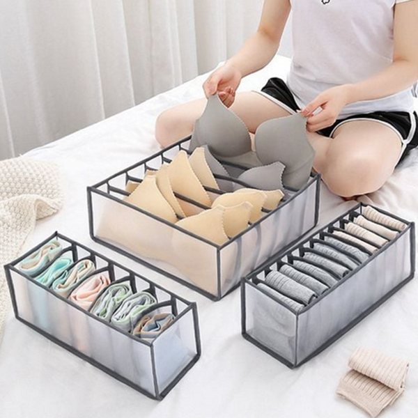 메쉬 속옷 정리함 브라 양말 정리함 수납함 보관함 - 메인 이미지