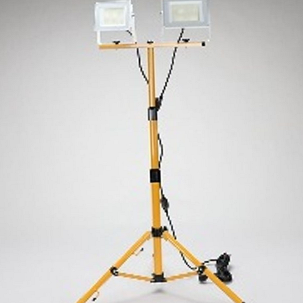 스위치형 led 투광등 주광색 방수 투광등 야외 조명등 산업용 삼각대 - 상품 이미지