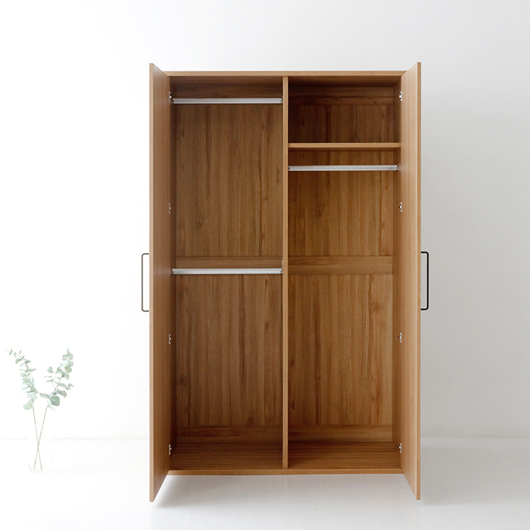 [희망일배송]  미란스 2문 옷장 C타입 WRM195120C 1200x630x1950mm, 2단, 캄포어베니어 9308.2335 이미지 7