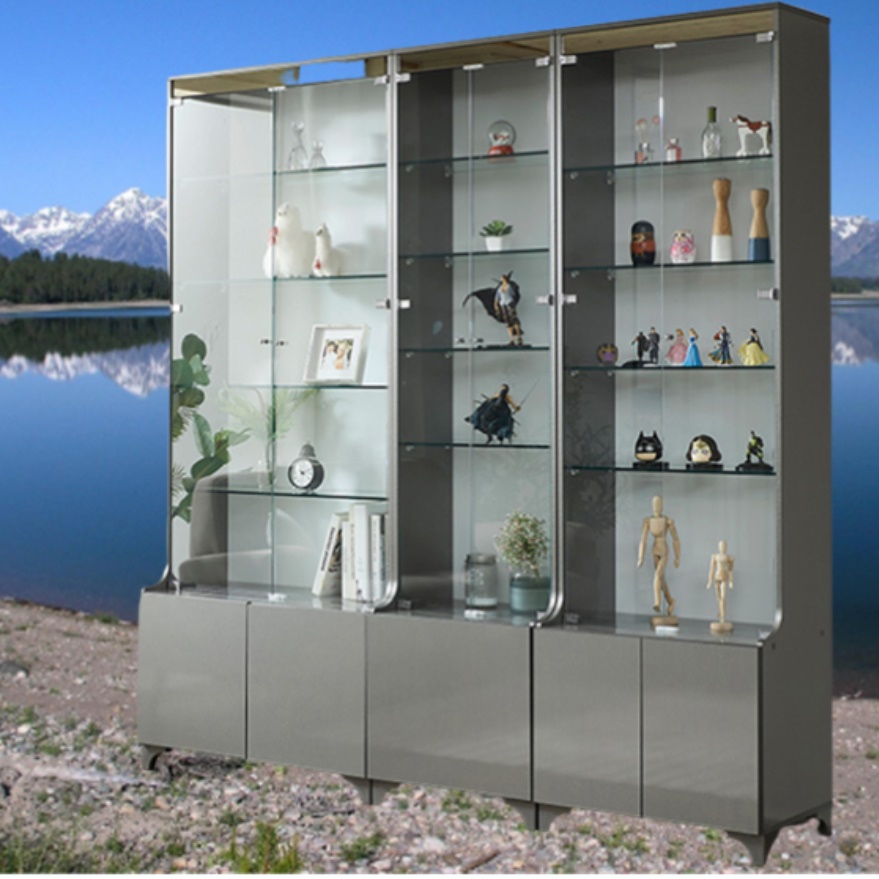 유리문 장식장 5단 진열장 상패 트로피장 굿즈 장식장