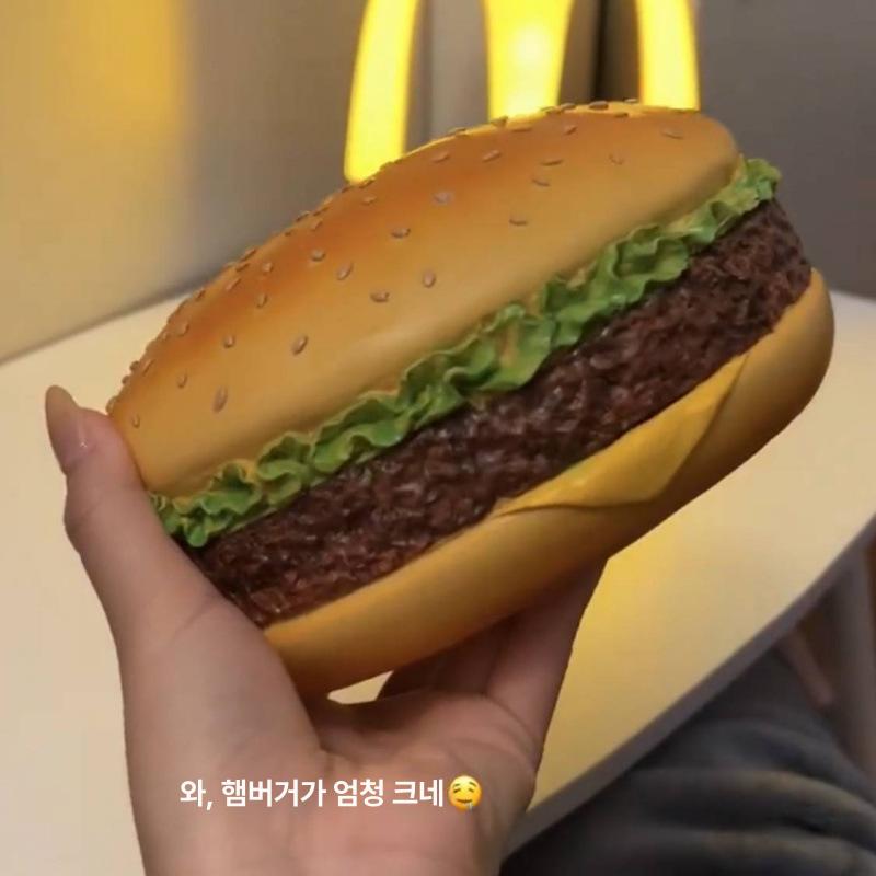 햄버거 티슈 박스 빈티지 거실 소품 레벨 L - 상세 이미지 4