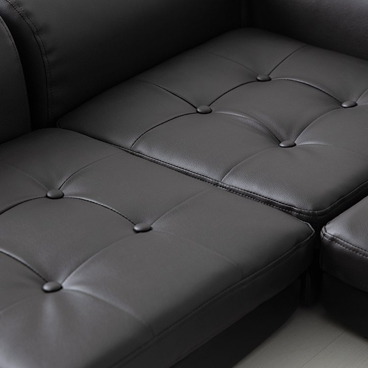 앰보 멀티 좌식소파 4인 1767 블랙브라운 0438.5460