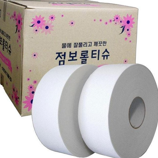 두루마리 점보 롤화장지 화장실 점보 티슈 업무용 대용량 2겹 휴지 - 상품 이미지