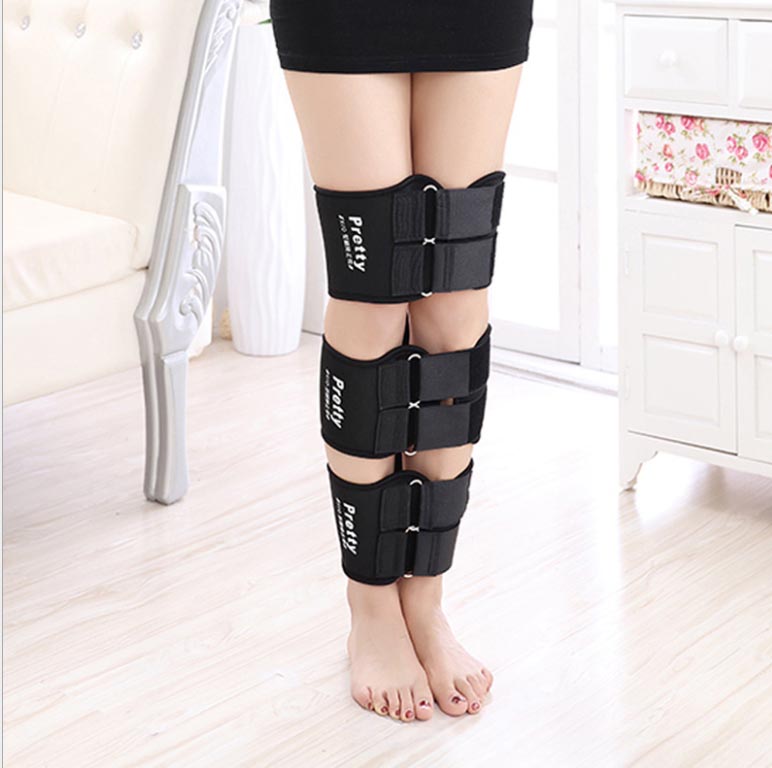 예쁜 다리라인 3단 벨트 무릎 각선미 밴드 - 상품 이미지