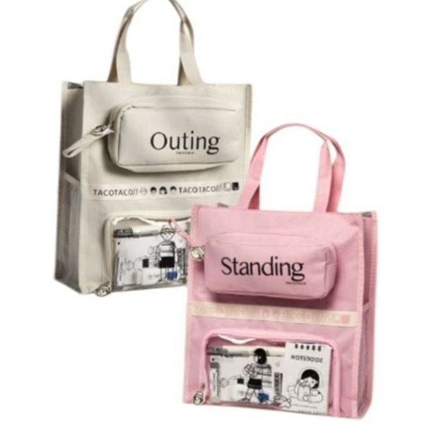 어린이 초등 보조 가방 학생 초등 학원 가방 대용량 신발주머니