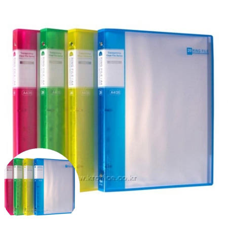 현풍산업사 현풍 20P A4투명3공링화일(UV) No.4322-2