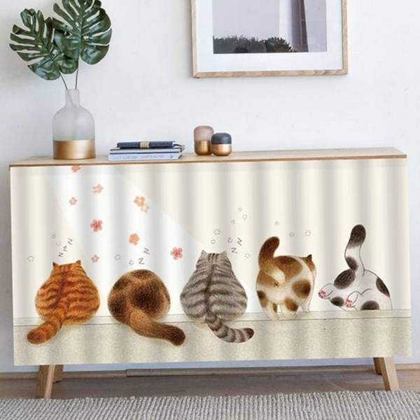 다용도실 주방 캐비닛 커튼 인테리어 가리개 커튼 수납장 자취방