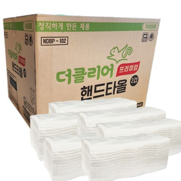 일회용 핸드타올 5000매 업소용 페이퍼 조타올 가정 위생 - 메인 이미지