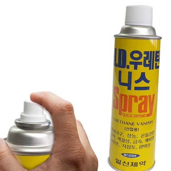 다용도 우레탄 바니시 스프레이 코팅제 스프레이 바니시 목공용 투명 - 상품 이미지