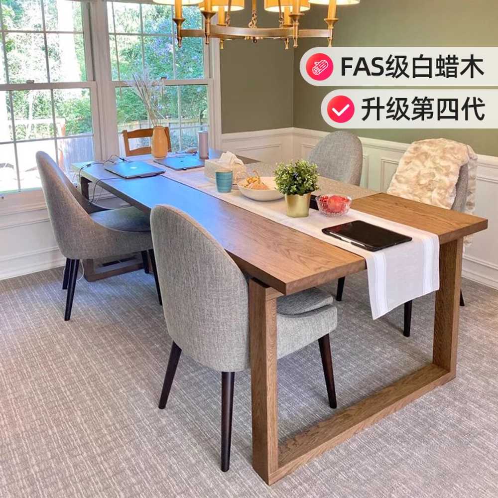 대형 우드 테이블 슬랩 거실 빈티지 사각 다이닝 큰 180x30 높이 45/두께 5cm 이미지 6