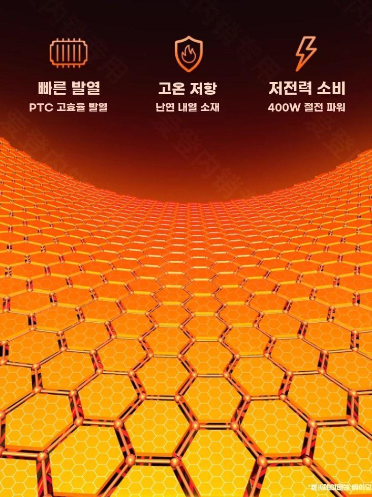 책상히터 책상밑 열풍기 탁상 팬히터 온풍기 난로 난방기 - 상세 이미지 2
