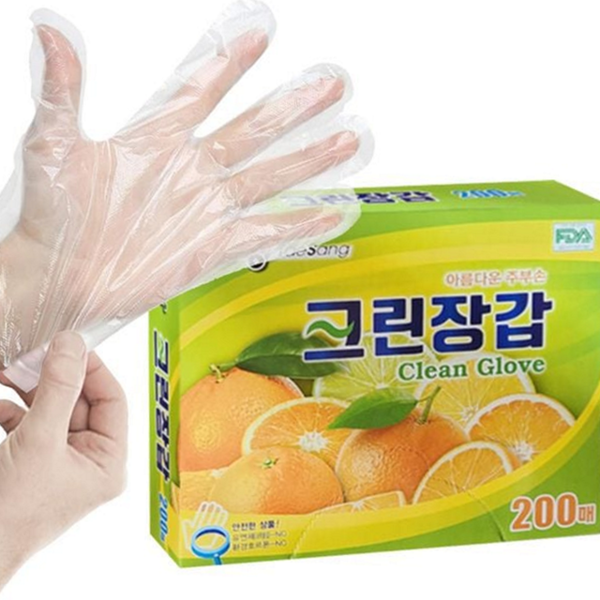 업소용 일회용 위생 장갑 비닐 크린 위생 장갑 다용도 주방용 - 상품 이미지