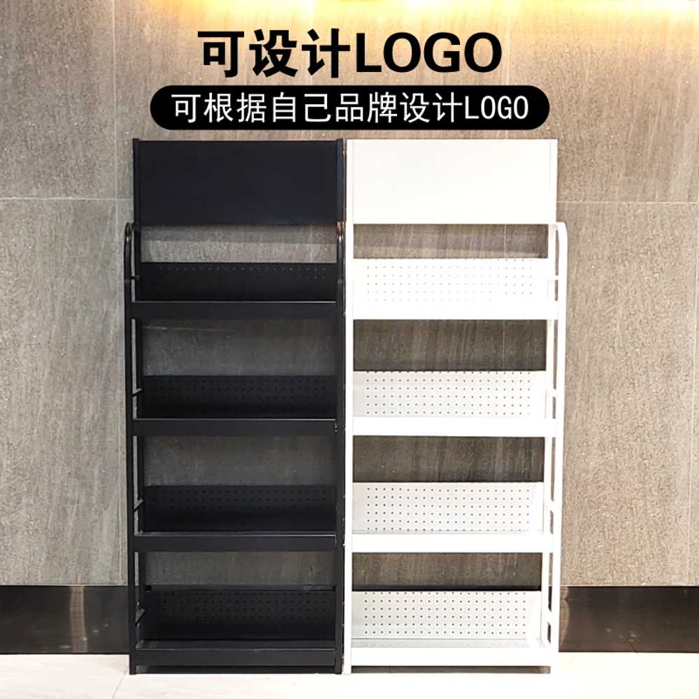 매대 진열대 철제선반 코너 휴대폰 쿠키 바구니 슈퍼 170x80cm 블랙/5단 - 상세 이미지 4
