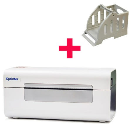 엑스프린터 라벨프린터기 XP-D4604B USB+용지거치대 세트 택배송장 바코드 라벨기