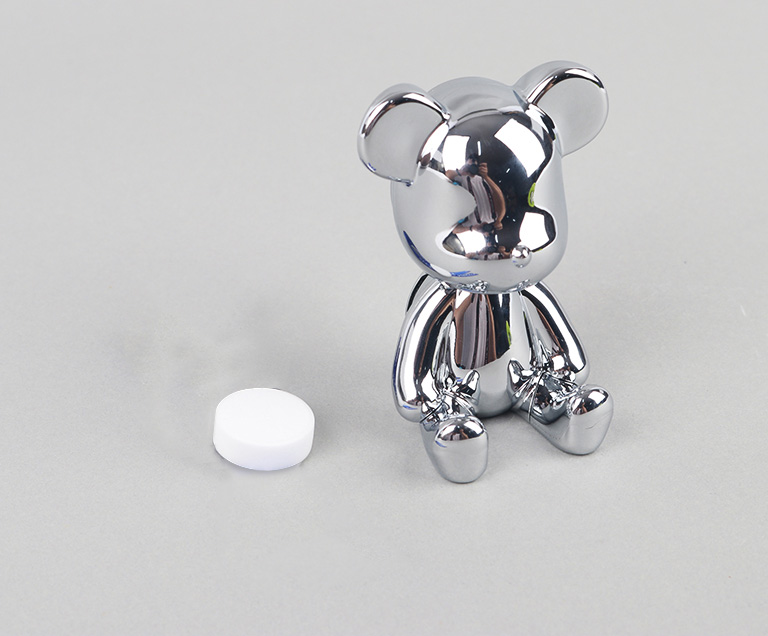 고급 차량용 방향제 베어브릭 곰돌이 송풍구 디퓨저 석고 화이트 블랙체리