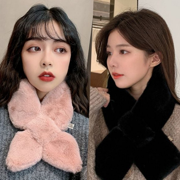 쁘띠 여성 목도리 따뜻한 여성 털 목도리 한겨울 데일리 겨울 - 상품 이미지