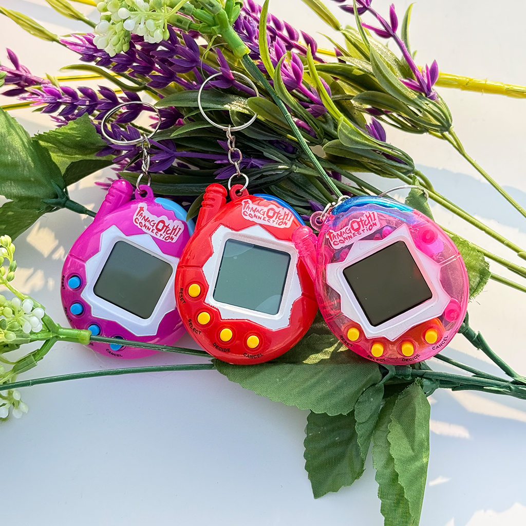 레트로 미니미 전자 애완 동물 펫 키우기 키링 Y2K 백참 쓸데없는 친구 생일 선물 마니또