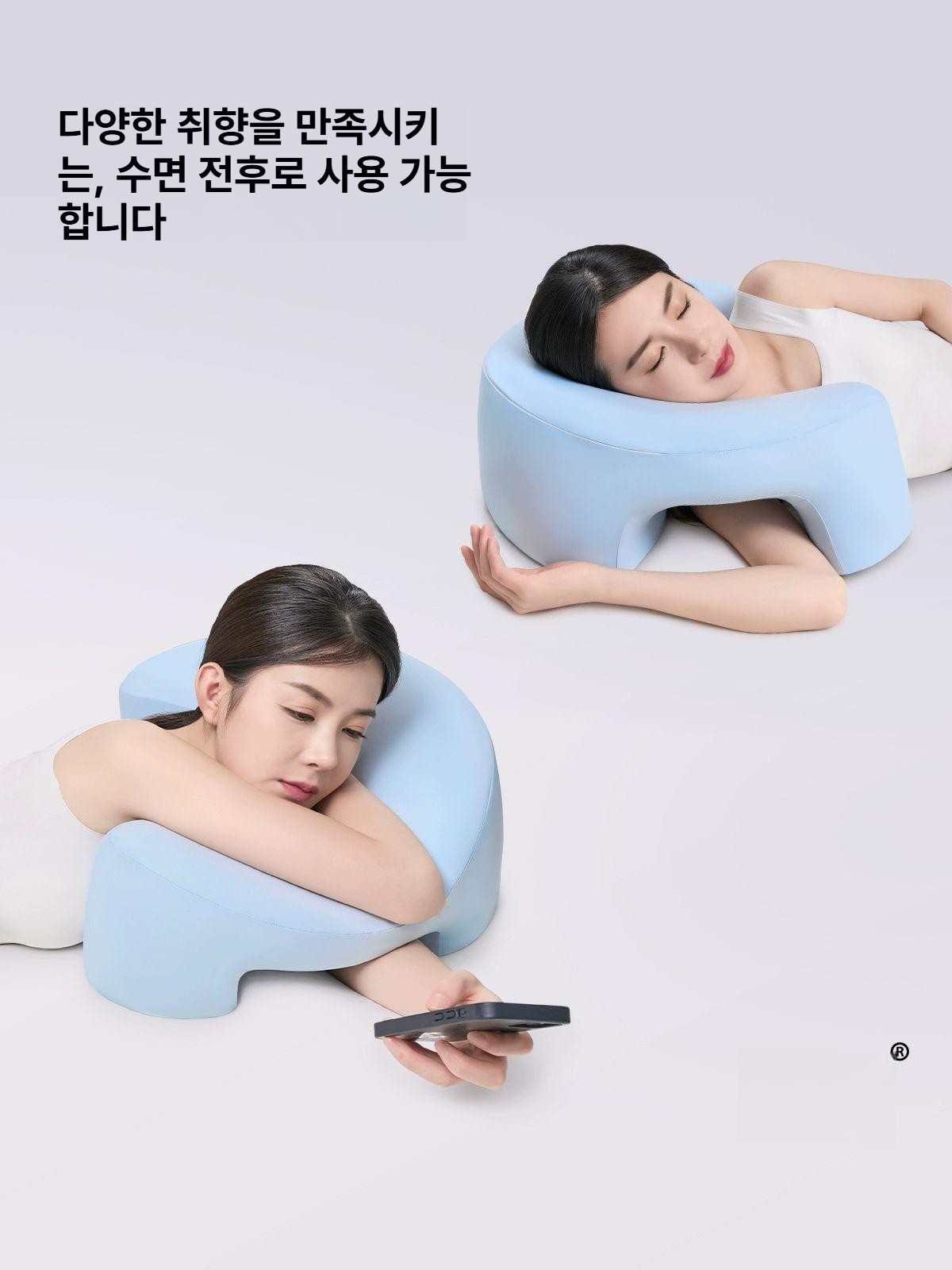 옆으로 자는 베개 팔 저림 어깨 통증 특수 쿠션 15cm - 상세 이미지 2