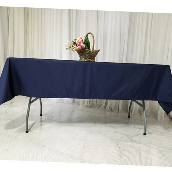 직사각 방수 식탁보 야외 방수 테이블보 네이비 행사용 생활