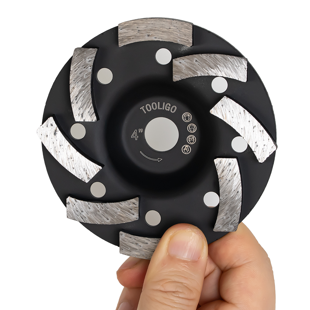 툴리고 다이아몬드 평컵 100mm (4인치) 콘크리트 연마 연삭 제품 이미지