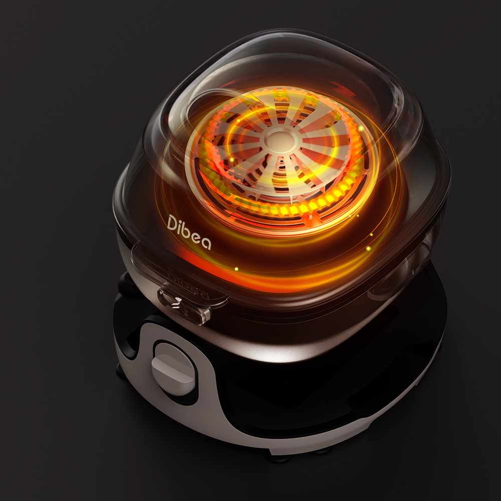 디베아 원터치 스마트 자동회전 에어프라이어 360