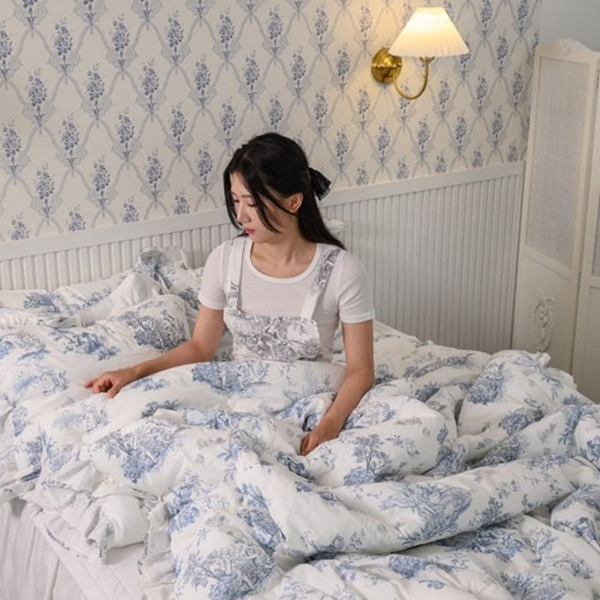 따뜻한 싱글 차렵 이불 광목 사계절 차렵 이불 포근한 30수 - 상품 이미지