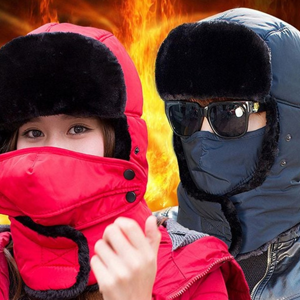 남녀공용 겨울 방한모 모자 귀마개 겨울 귀달이 모자 여자 군밤 - 상품 이미지