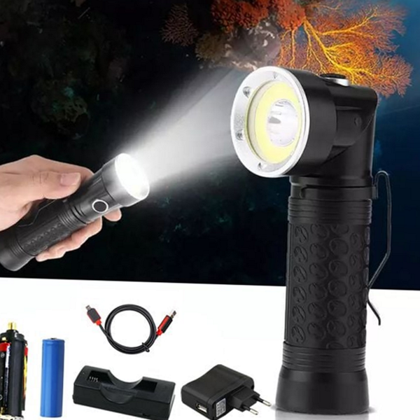 다용도 led 손전등 작업용 충전식 손전등 휴대용 랜턴 자석 - 상품 이미지