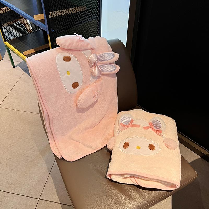 마이멜로디 목욕 타월 흡수성 대형 스포츠 두꺼운 담요 사무실 학교 욕실 프린세스 마이멜로디 A 85x135cm - 상세 이미지 2
