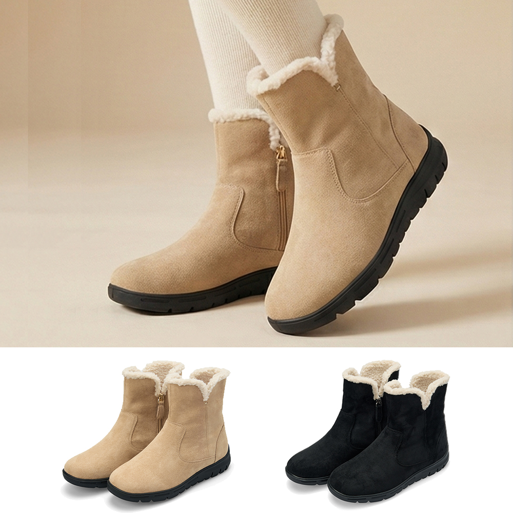 230~255 데이워크 털내피 발편한 아치깔창 여성 앵클 털부츠 도라 DW30078