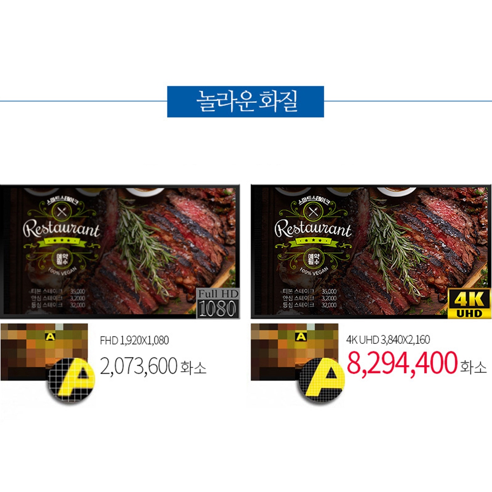 전자메뉴판 DID 모니터 전자 게시판 메뉴판 이미지 6