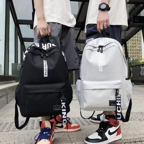넉넉한 남자 백팩 수납 남성 백팩 남녀공용 노트북 학생 - 상품 이미지