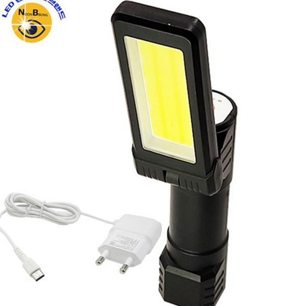휴대용 작업용 랜턴 비상용 cob led 랜턴 조명등 충전식 - 메인 이미지