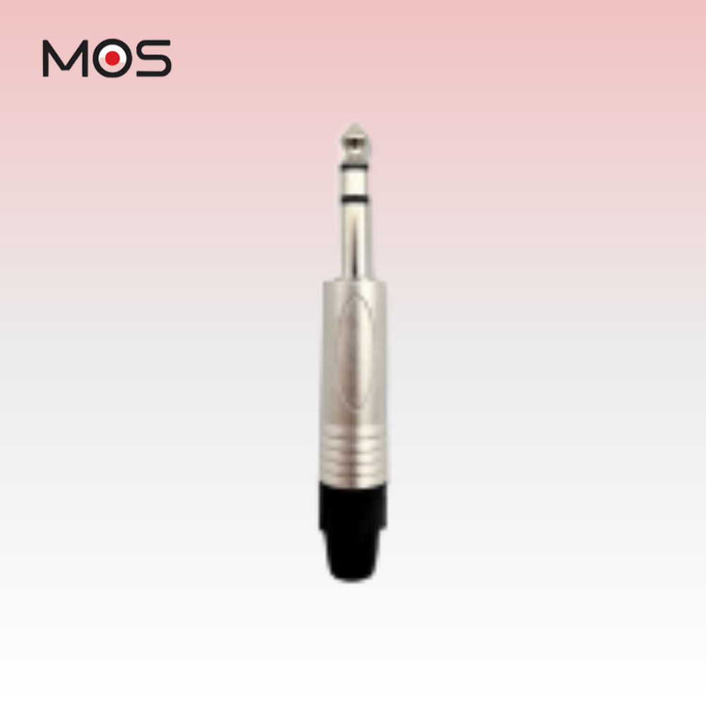 모스 MOS MS-2 5.5mm 55mm TRS 스테레오 커넥터 잭 단자 납땜 제작용 - 상품 이미지