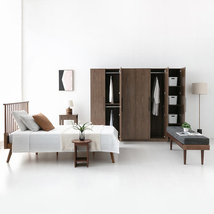 미란스 1문 옷장 WA261R 396x515x1940mm, 1단, 브라운 8225.7314 이미지 6