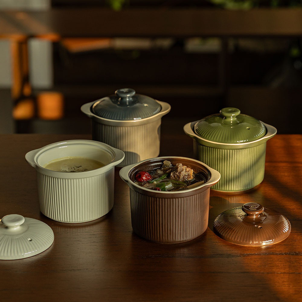 윤도자기 차곡 국산 계란찜기 세트 제품 이미지