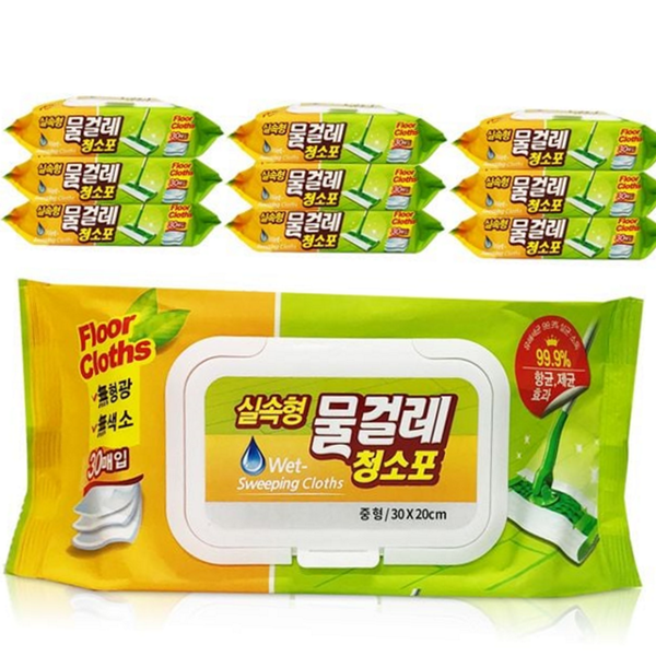 다목적 물걸레 청소포 일회용 물티슈 마루 바닥 간편 청소 - 상품 이미지