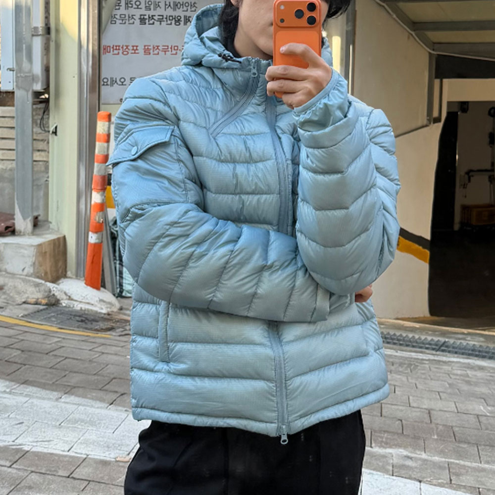 아웃핏 남자 경량패딩 점퍼 5colors 커플패딩 덕다운 - 상세 이미지 5