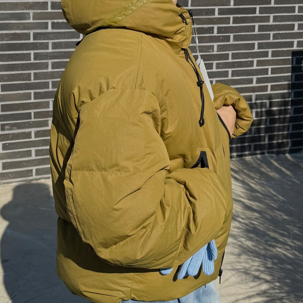 아웃핏 남자 웰론 푸퍼 후드패딩 3colors 후드푸퍼 커플패딩 이미지 8
