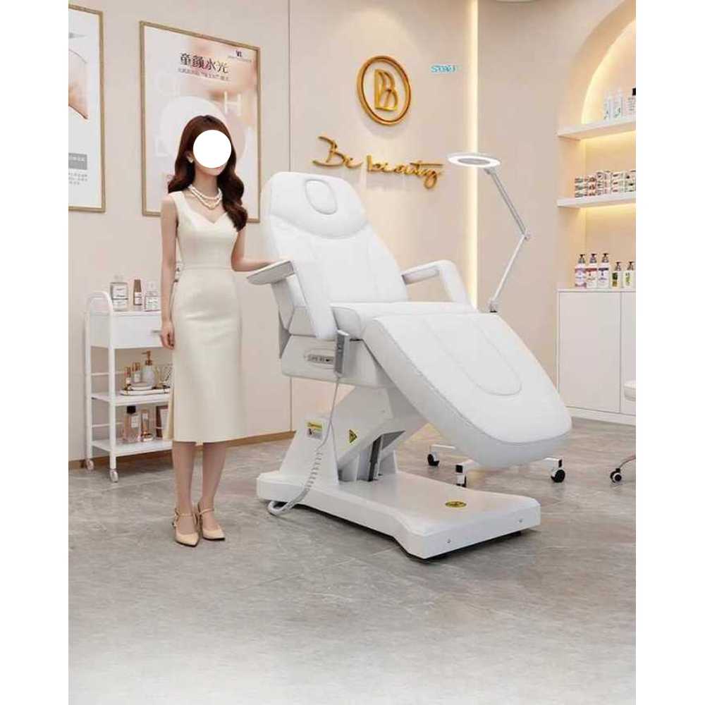 전동 에스테틱 베드 미용 마사지 조절형 관리실 침대 화이트 (3모터) - 상세 이미지 2